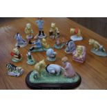 Royal Doulton The Winnie the Pooh collection of 15 boxed figures, English made all in good condition