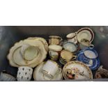 Collection of 18th and early 19th Century tea bowls, coffee cans, saucers including Derby, along