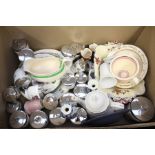 Collection of mixed china including Worcester codling pots, Hammersley, Wedgwood, Delft etc