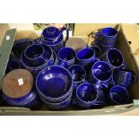 A collection of china, ceramics and cut glass including Hornsea used coffee and dinner service,