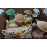 Collection of Denby and 1930's jugs and pots