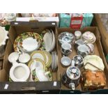 A collection of 20th Century china wares including Royal Crown Derby Posies, Chinese export