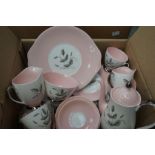A "Harvest Pink" by Queen Anne Coffee Set