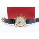 Omega- a gentleman's 1960's 9ct gold Automatic wristwatch, round champagne dial with gold tone