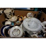 A large collection of mixed ceramics including a Noritake dinner service, Wade etc