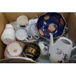 A collection of mixed ceramics including a part Paragon china tea set, a Bavarian coffee set, Tuscan