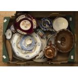 A collection of 19th Century and early 20th Century porcelain and china items including 19th Century