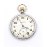 Jaeger Le Coultre British Military Wind Open Pocket Watch (50mm)