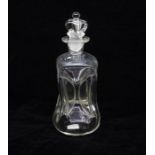 ***RE-OFFER JAN A/C £20-£30*** A Holmegaard clear glass Kluk Kluk decanter with crown stopper.