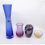 ***RE-OFFER JAN A/C £30-£40*** A collection of glassware to include a Caithness tall slim blue