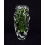 Sklo Kryptonite vase designed by Joseph Hopska. Height approx 28cm.