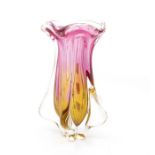 ***RE-OFFER JAN A/C £30-£40*** a Sklo Union vase designed by Josef Hospodka Chribska in red and