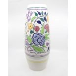 ***RE-OFFER JAN A/C £30-£40*** Poole Pottery: A Poole Pottery floral pattern vase on white ground,