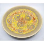 ***RE-OFFER JAN A/C £60-£80*** Poole Pottery: A Poole Pottery Aegean charger with red and orange