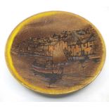 ***RE-OFFER JAN A/C £50-£70*** Poole Pottery: A Poole Pottery Aegean charger with ship and harbour