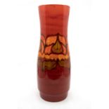 ***RE-OFFER JAN A/C £40-£50*** Poole Pottery: A Poole Pottery Delphis vase on red ground, shape mark