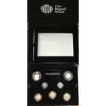 Rare Royal Mint 2013 Silver Piedfort Proof Set  in Original Case with Certificate.