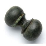 Celtic / Roman Toggle.  Circa, 1st century AD. Copper-alloy, 15.17 g, 22.74 mm. A dumbbell type