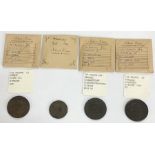 British Token Coins, includes 1791 Anglesey half Penny, 1811 Staffordshire County Penny, 1811