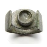 Roman Finger Ring.  Circa, 2nd-3rd century AD. Copper-alloy, 22mm x 19mm diameter (18mm internal)