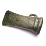 Late Bronze Age Axe Head.   Circa, 1000 B.C. Copper-alloy, 300grams. 100mm x 42mm. A nice example of