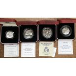 Royal Mint Silver Proof Coins in Original Case with Certificate includes 1996 Celebration of