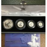 Royal Mint 2001 Silver Proof Britannia set in Original Case with Certificate.