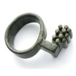 Roman Ring Key.  Circa, 1st-4th century AD. Copper-alloy, 37mm x 24mm, 17.5g. A very nice example in