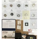 Collection of Silver Proof Coins includes Royal Mint 2008 Olympic Gams Hand over £2 coin in Original
