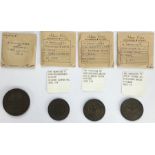 British Token Coins, includes 1813 Birmingham Workhouse large Threepence, 1811 Birmingham & Neath