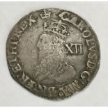 Charles I Shilling mm Crown 1635-6.