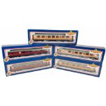 5x Bachmann 'OO' Gauge 63' Thompson LNER & BR Coaches - Boxed