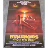 A vintage movie poster 'Humanoids From The Deep' (1980)
