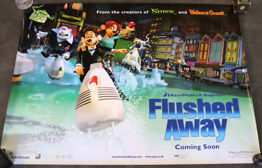 A vintage movie poster 'Flushed Away' (2006)