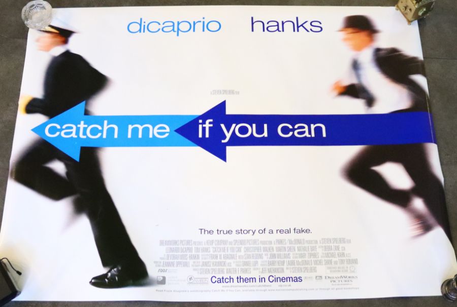 A vintage movie poster 'Catch Me If You Can' (2002)