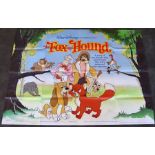 A vintage movie poster 'The Fox and The Hound' (1981)
