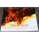 A vintage movie poster 'Dragonheart' (1996)