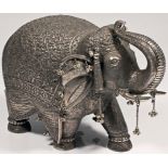 DECORATIVE SILVER ELEPHANT