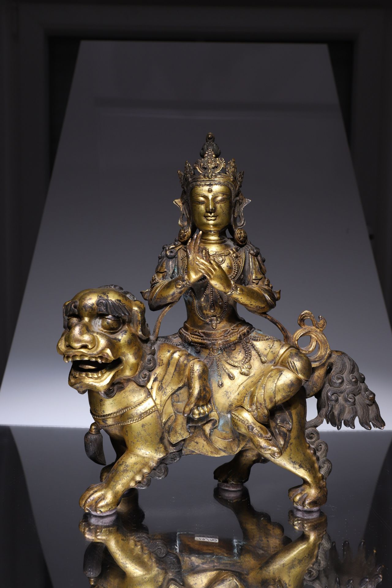 SITTING MANJUSRI ON LION