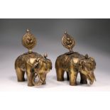 PAIR OF ELEPHANTS