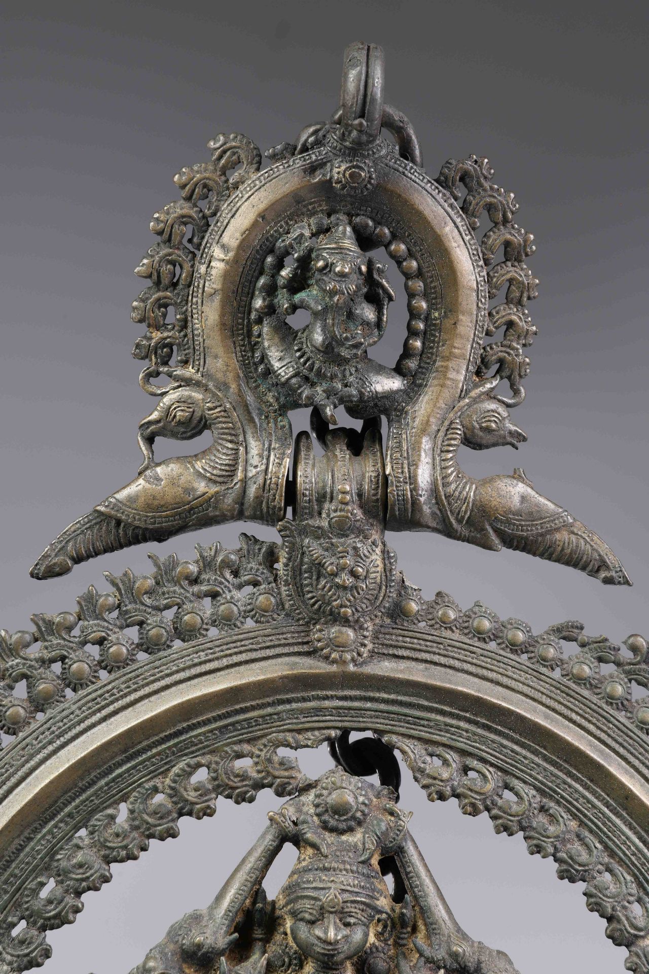 LAMP DEPICTING GAJALAKSHMI - Image 6 of 9