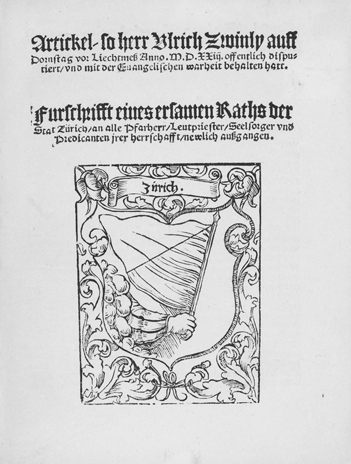 Zwingli, Ulrich. - Image 2 of 2