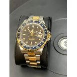 ROLEX GMT STEEL & GOLD WATCH