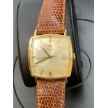 18k GOLD OMEGA AUTOMATIC 31mm WATCH - CIRCA 1970's