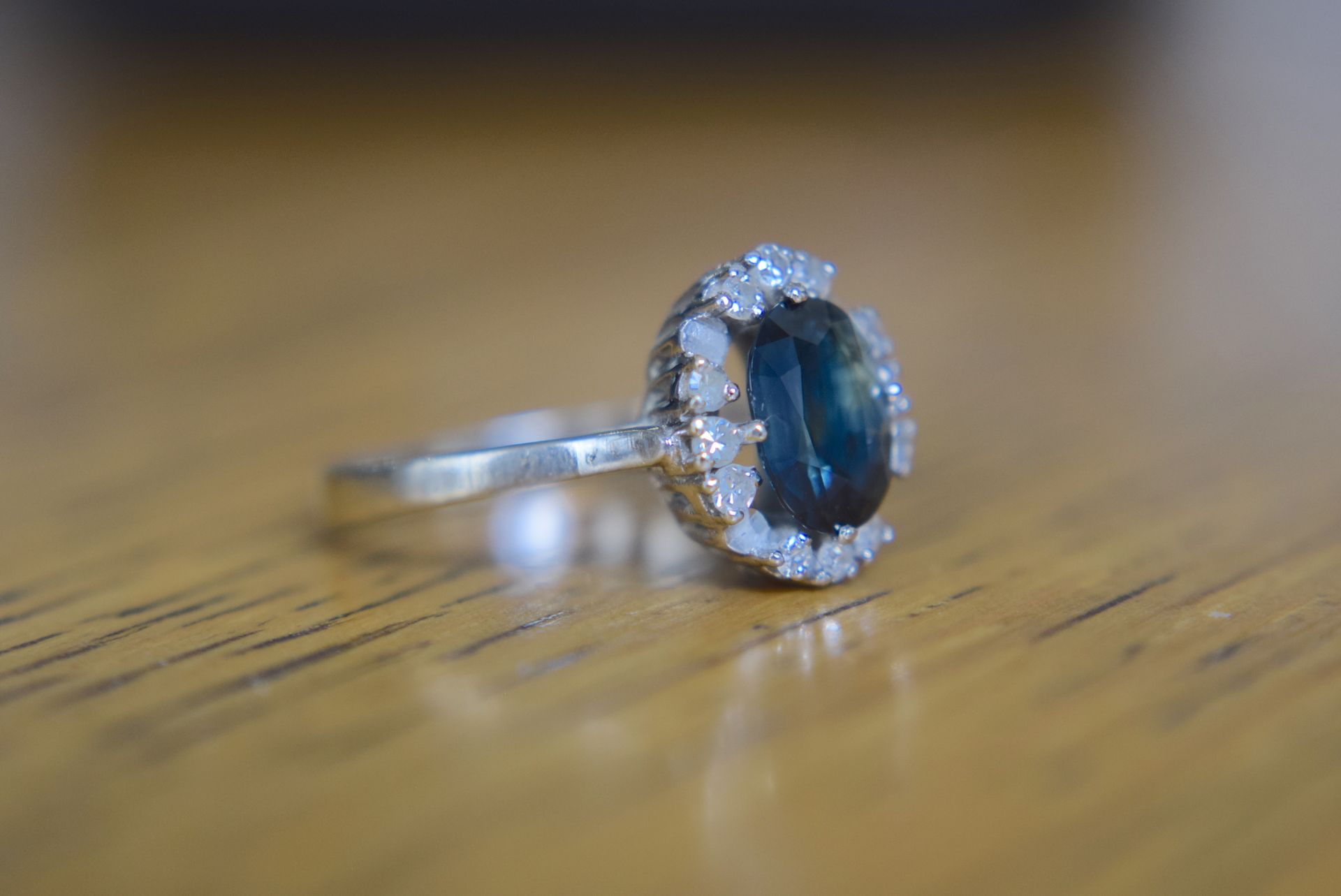 14k Gold Australian Sapphire Ring (Size N) - Image 6 of 6