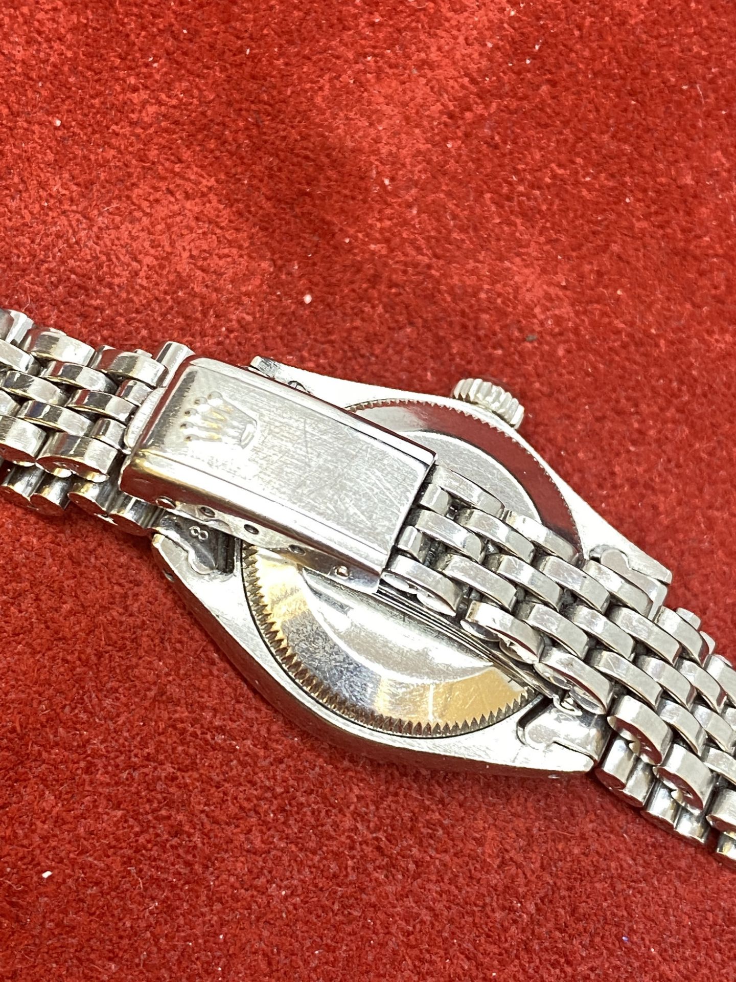 LADIES WHITE GOLD & STEEL ROLEX WATCH - Image 5 of 12