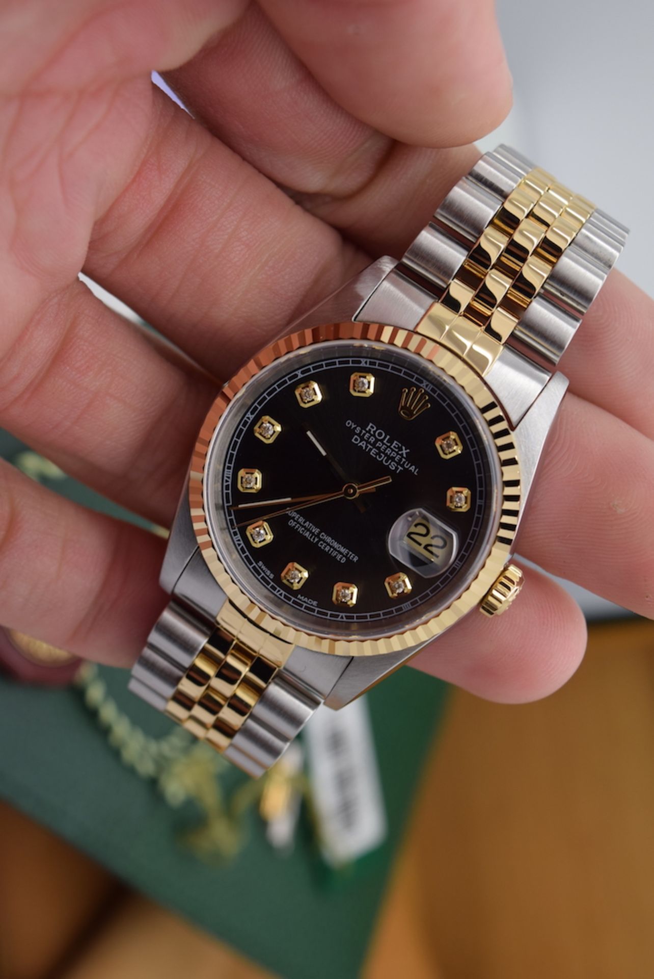 Full Set / Rolex Ref. 16233 Datejust *HD VIDEO INCLUDED* - 36mm, 18ct Yellow Gold/ Steel - Image 13 of 22