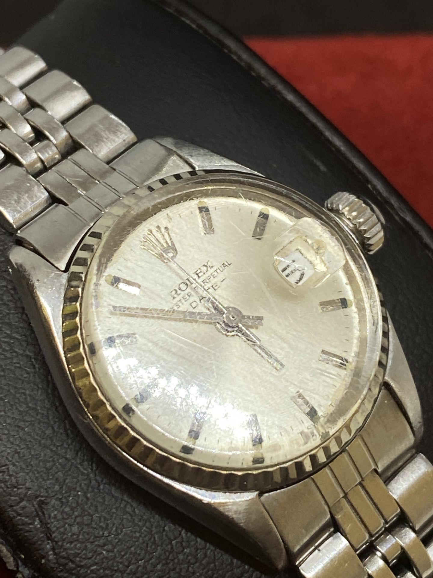 LADIES WHITE GOLD & STEEL ROLEX WATCH - Image 3 of 12