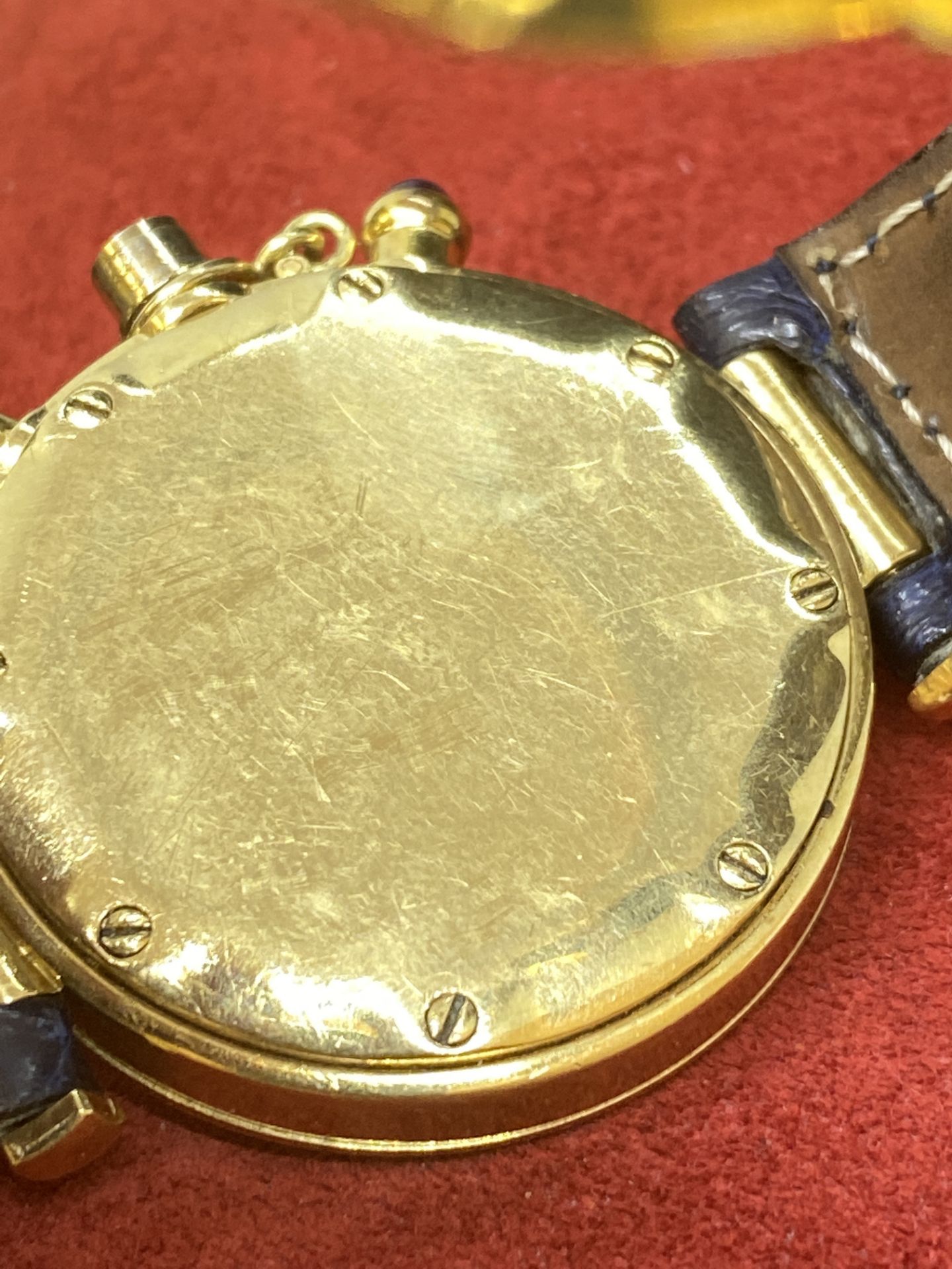 CARTIER CHRONO 18k GOLD WATCH - Image 3 of 12