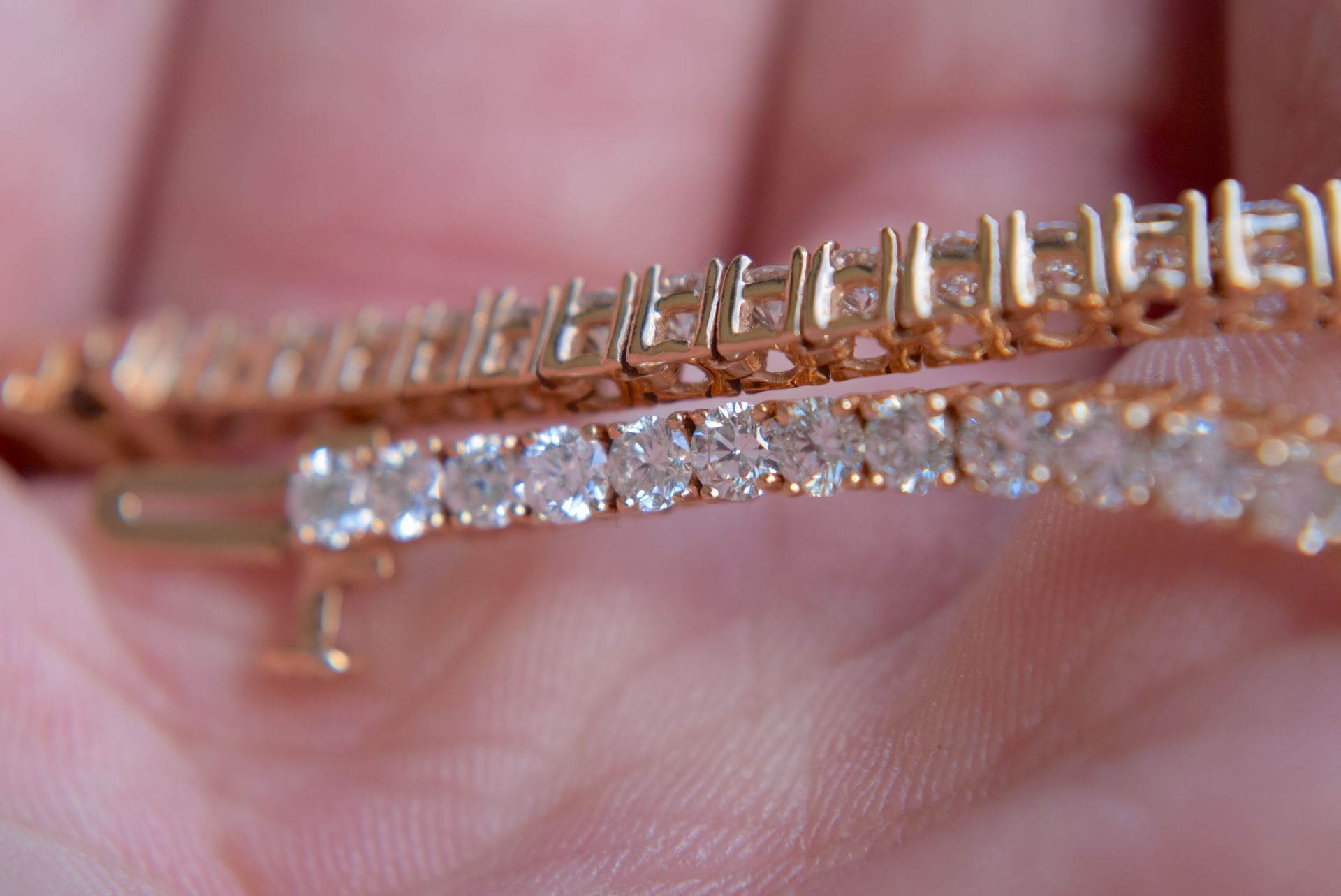 5ct Diamond (Approx) 18k Rose Gold Bracelet